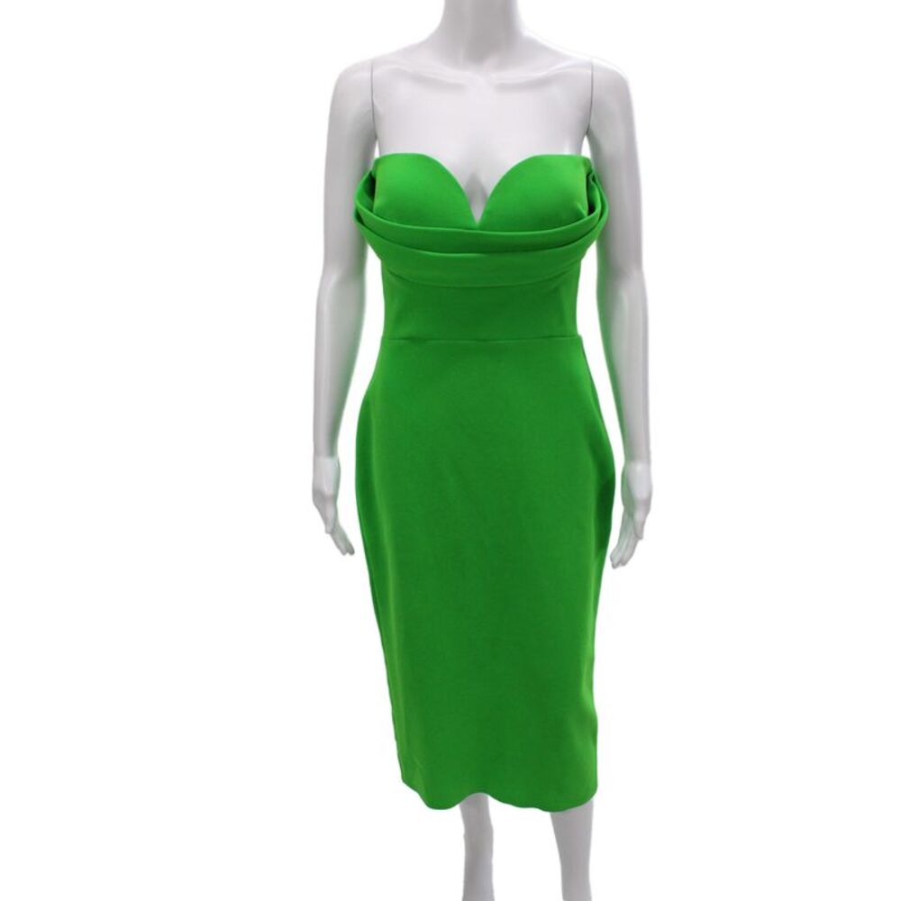 Alex Perry Women Bodycon Pencil Dress Sleeveless Green Size 12